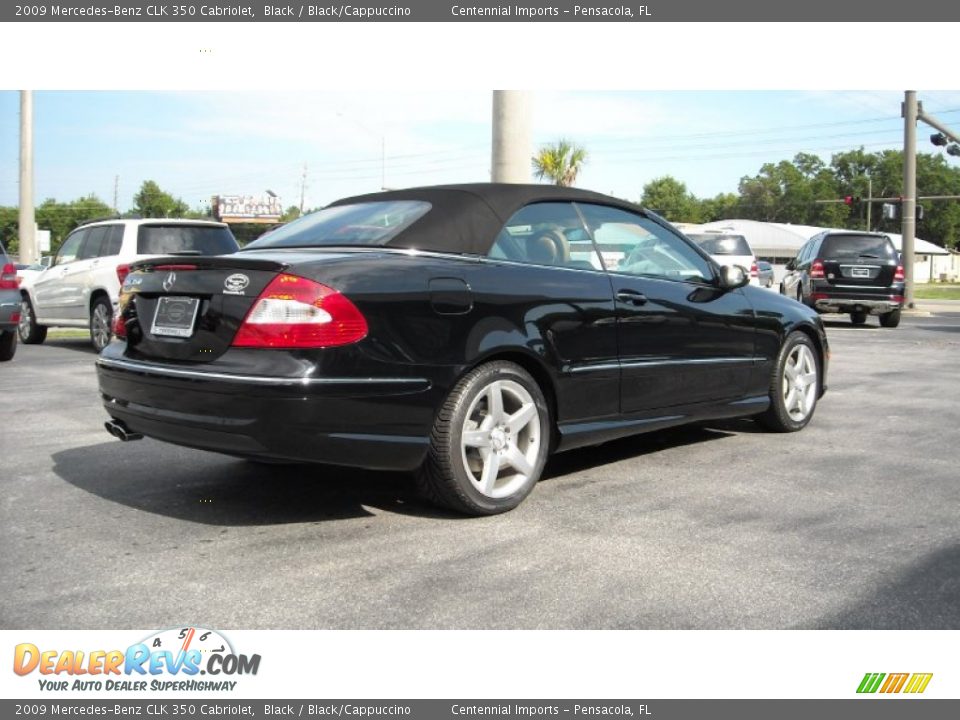 2009 Mercedes-Benz CLK 350 Cabriolet Black / Black/Cappuccino Photo #5