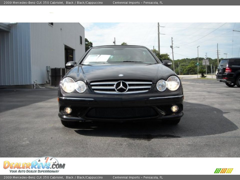 2009 Mercedes-Benz CLK 350 Cabriolet Black / Black/Cappuccino Photo #8