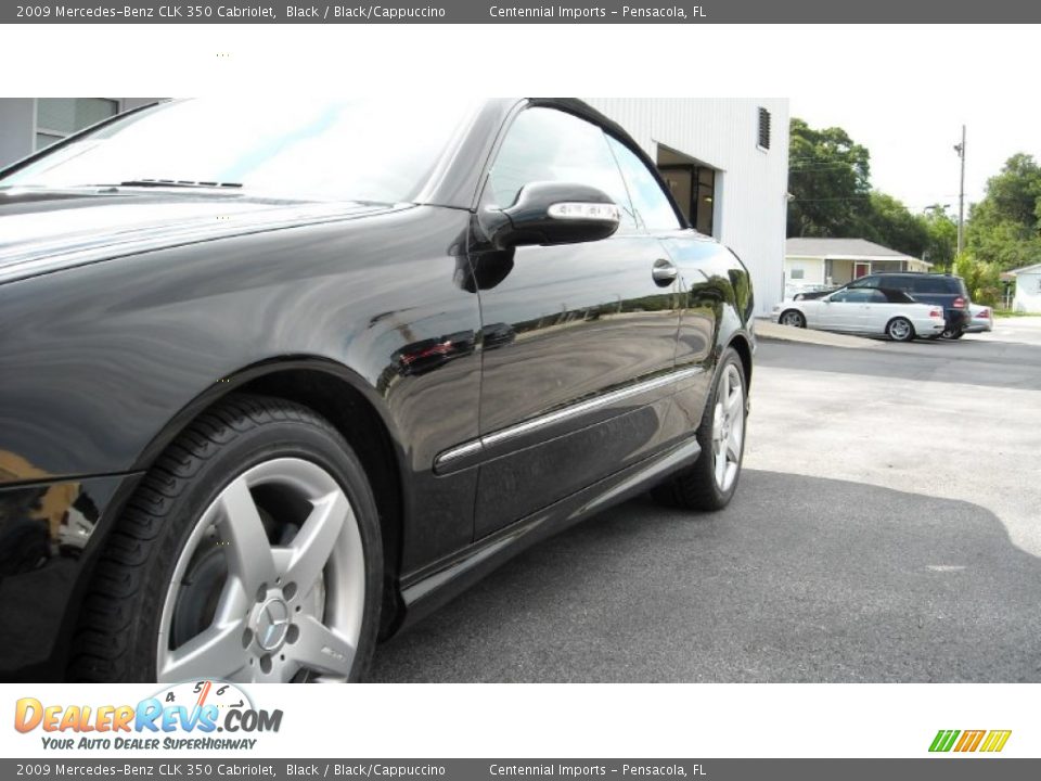 2009 Mercedes-Benz CLK 350 Cabriolet Black / Black/Cappuccino Photo #9
