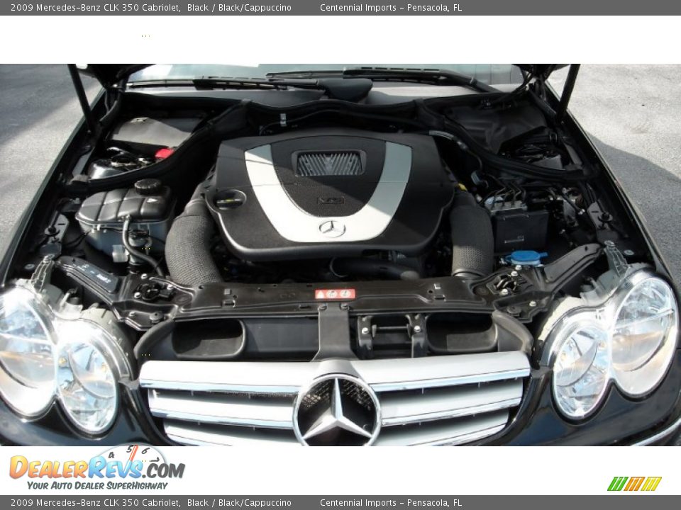 2009 Mercedes-Benz CLK 350 Cabriolet Black / Black/Cappuccino Photo #15