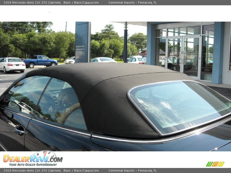 2009 Mercedes-Benz CLK 350 Cabriolet Black / Black/Cappuccino Photo #18