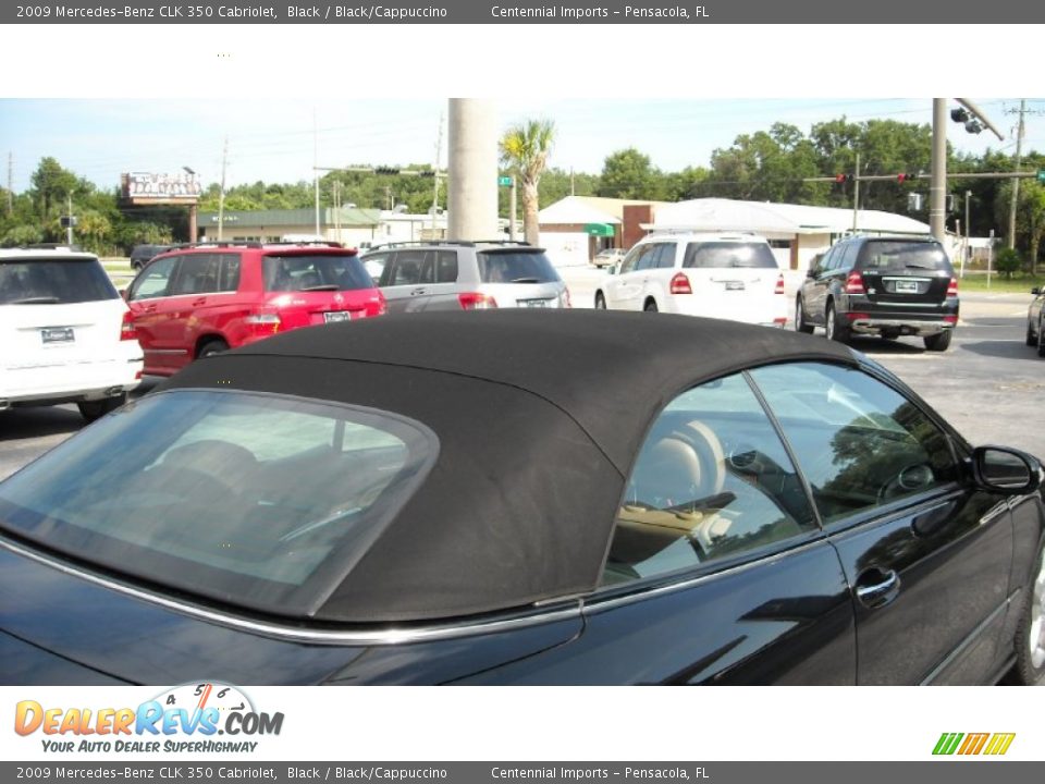 2009 Mercedes-Benz CLK 350 Cabriolet Black / Black/Cappuccino Photo #19