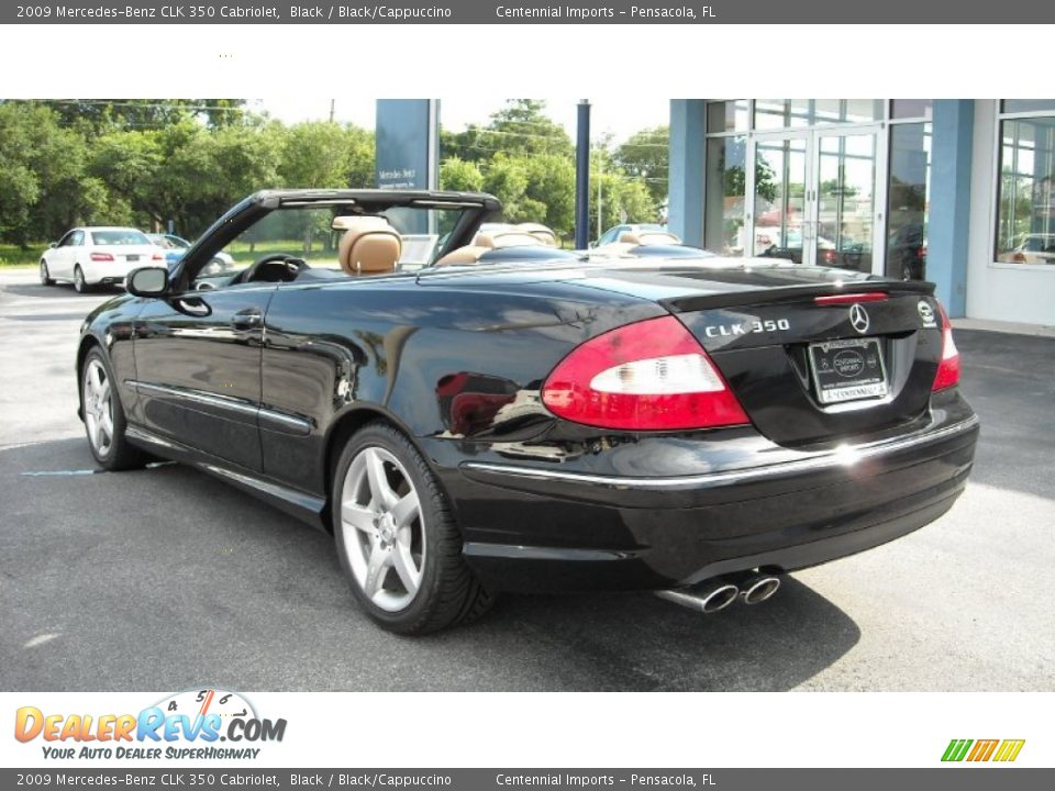 2009 Mercedes-Benz CLK 350 Cabriolet Black / Black/Cappuccino Photo #20