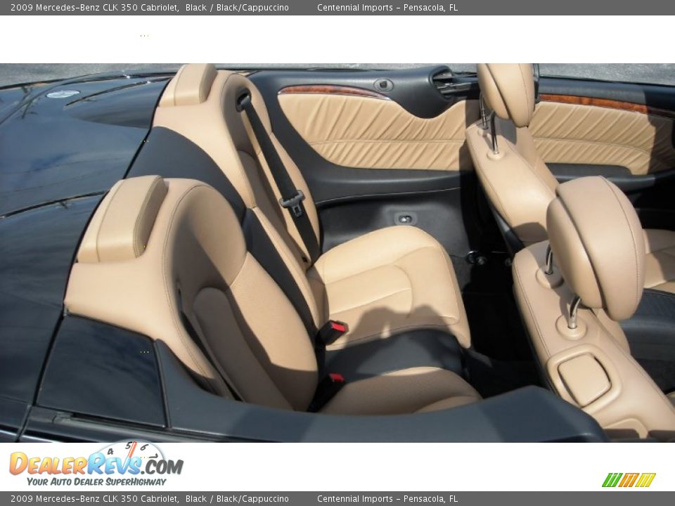 2009 Mercedes-Benz CLK 350 Cabriolet Black / Black/Cappuccino Photo #22