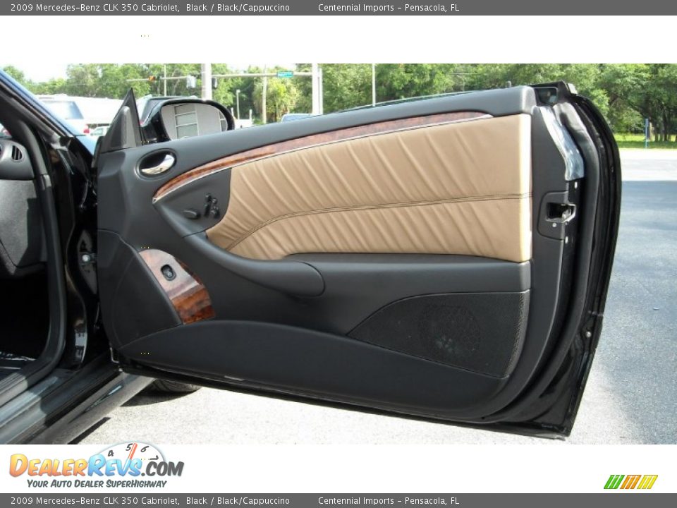 2009 Mercedes-Benz CLK 350 Cabriolet Black / Black/Cappuccino Photo #23