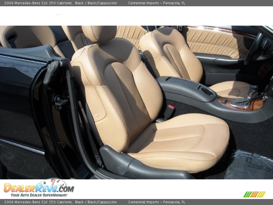 2009 Mercedes-Benz CLK 350 Cabriolet Black / Black/Cappuccino Photo #24