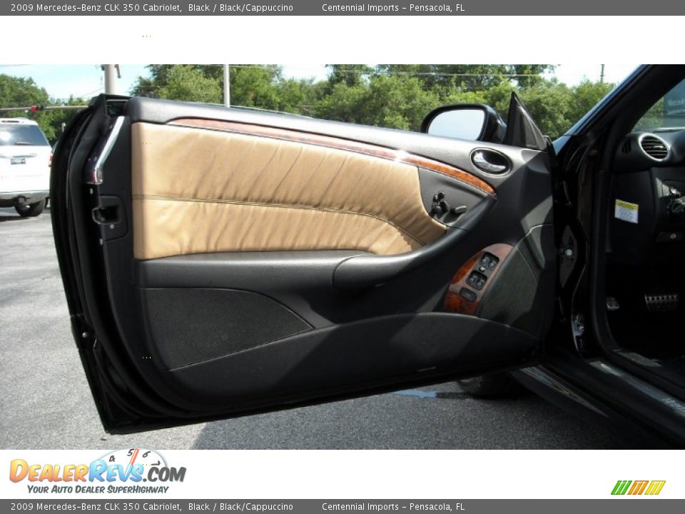 2009 Mercedes-Benz CLK 350 Cabriolet Black / Black/Cappuccino Photo #26