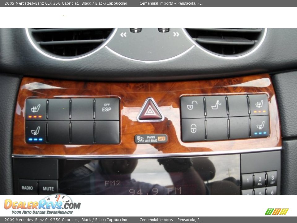 2009 Mercedes-Benz CLK 350 Cabriolet Black / Black/Cappuccino Photo #28