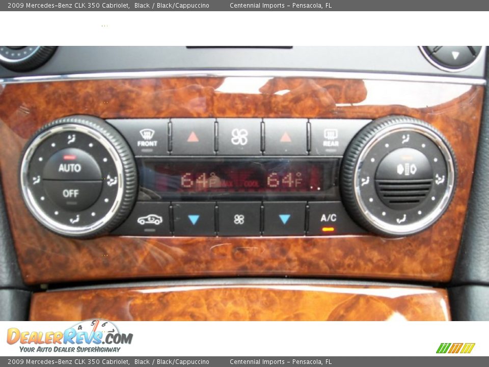 2009 Mercedes-Benz CLK 350 Cabriolet Black / Black/Cappuccino Photo #31