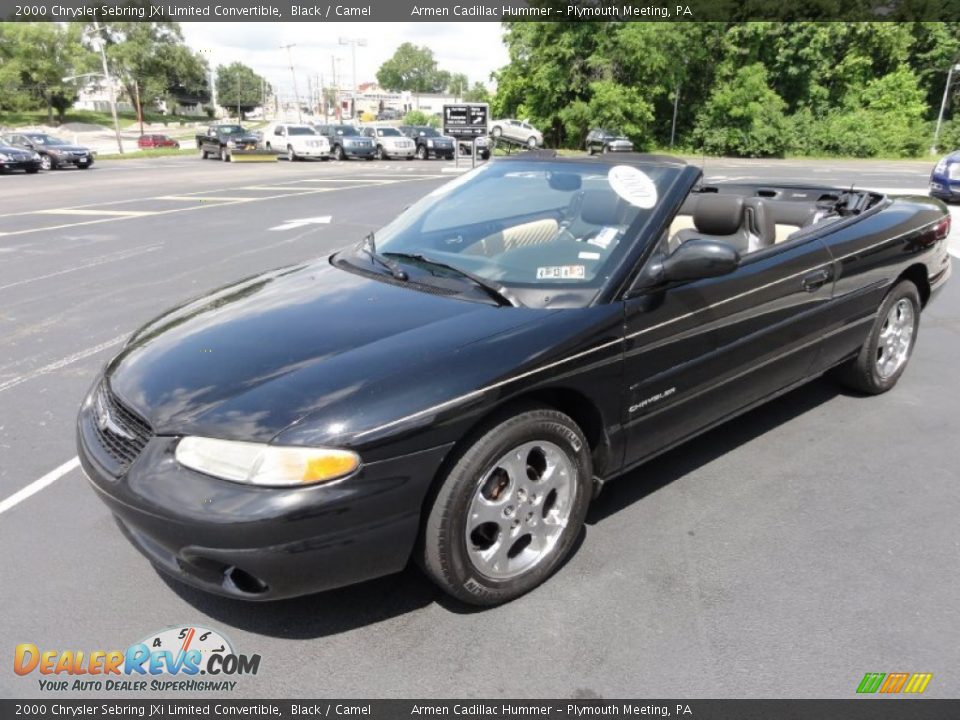 2000 Chrysler Sebring JXi Limited Convertible Black / Camel Photo #2