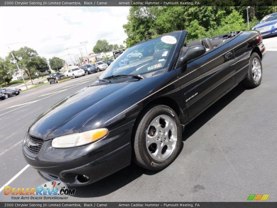 2000 Chrysler Sebring JXi Limited Convertible Black / Camel Photo #3