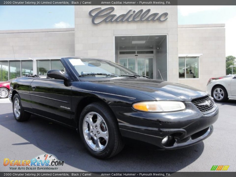 2000 Chrysler Sebring JXi Limited Convertible Black / Camel Photo #6