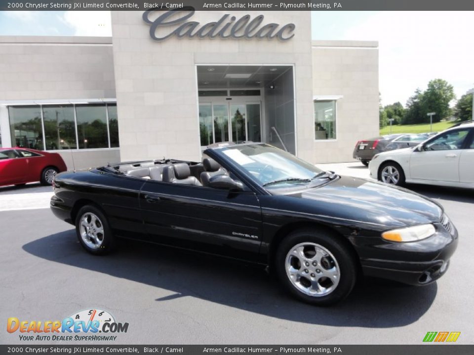 2000 Chrysler Sebring JXi Limited Convertible Black / Camel Photo #7