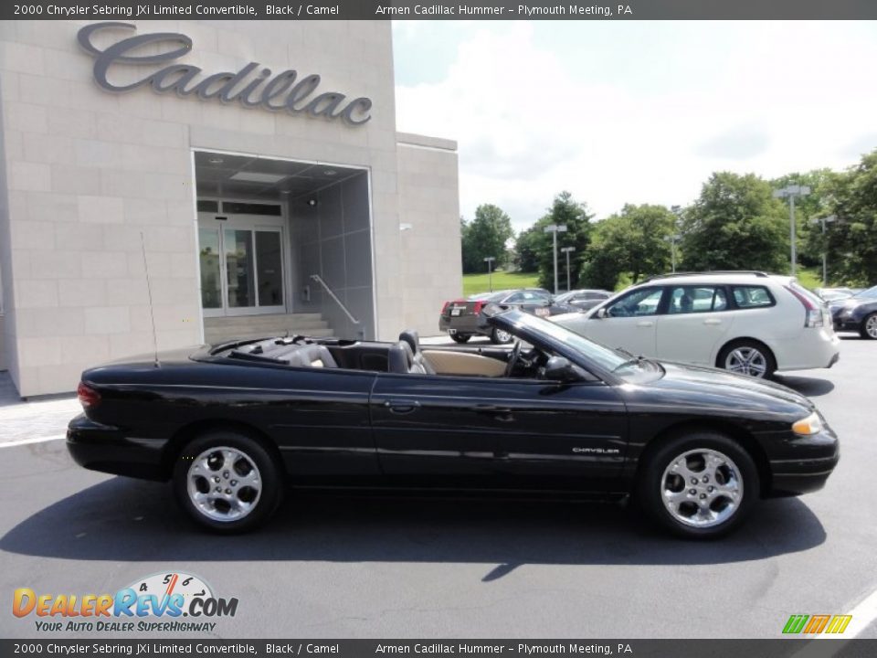 2000 Chrysler Sebring JXi Limited Convertible Black / Camel Photo #8