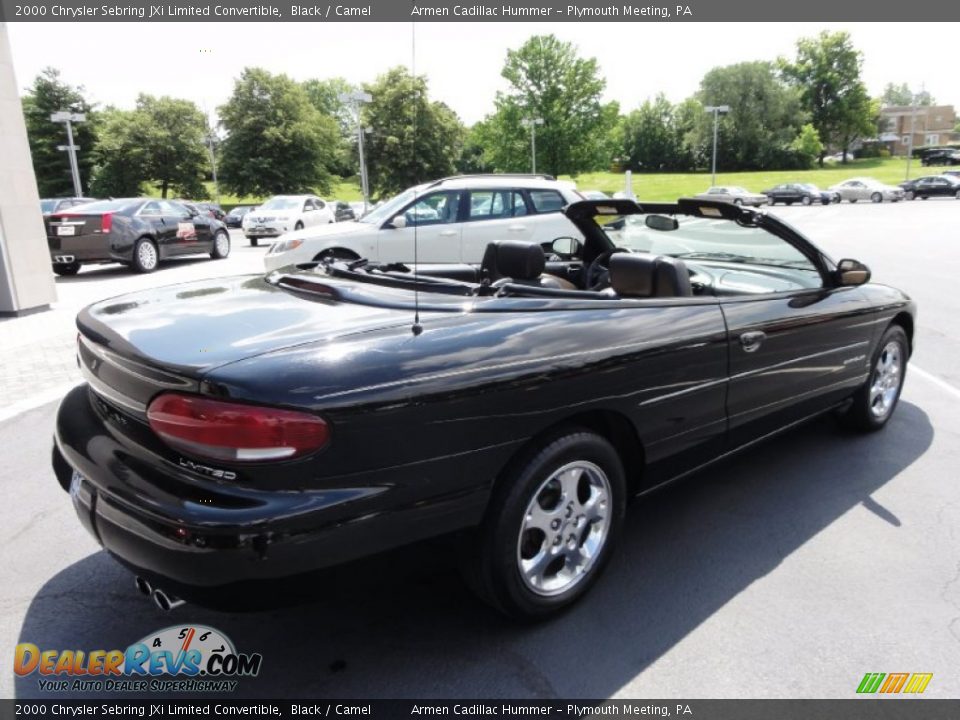 2000 Chrysler Sebring JXi Limited Convertible Black / Camel Photo #9 ...