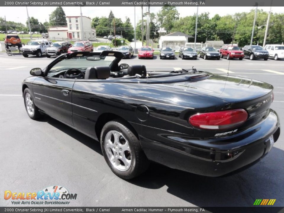 2000 Chrysler Sebring JXi Limited Convertible Black / Camel Photo #11