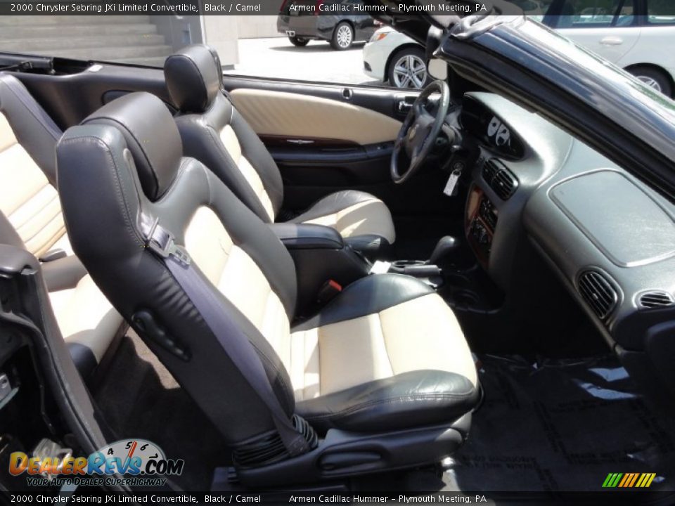 2000 Chrysler Sebring JXi Limited Convertible Black / Camel Photo #21