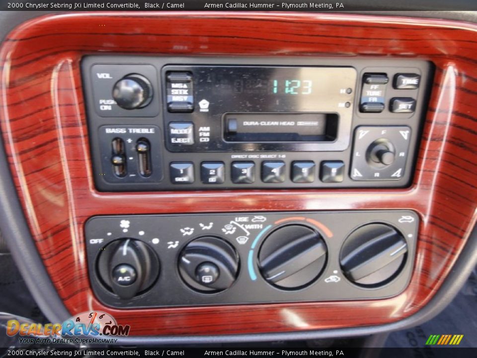 2000 Chrysler Sebring JXi Limited Convertible Black / Camel Photo #30