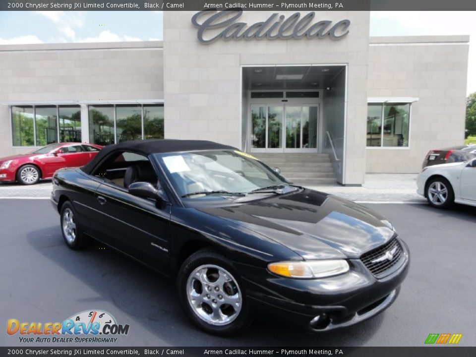 2000 Chrysler Sebring JXi Limited Convertible Black / Camel Photo #34