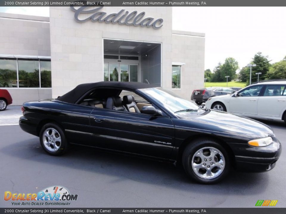 2000 Chrysler Sebring JXi Limited Convertible Black / Camel Photo #35