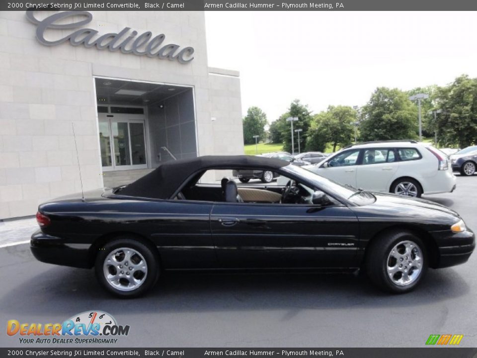 2000 Chrysler Sebring JXi Limited Convertible Black / Camel Photo #36