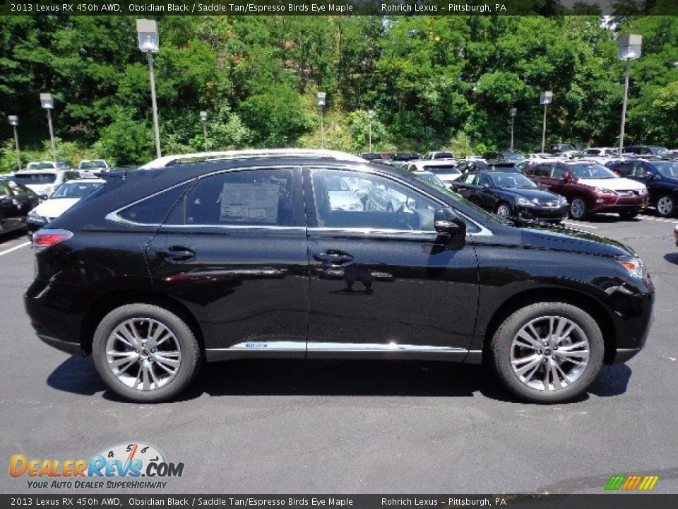 Obsidian Black 2013 Lexus RX 450h AWD Photo #5