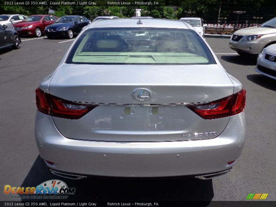 2013 Lexus GS 350 AWD Liquid Platinum / Light Gray Photo #3