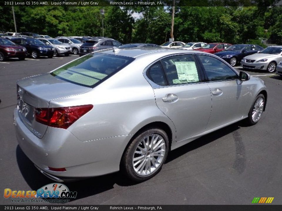 2013 Lexus GS 350 AWD Liquid Platinum / Light Gray Photo #4