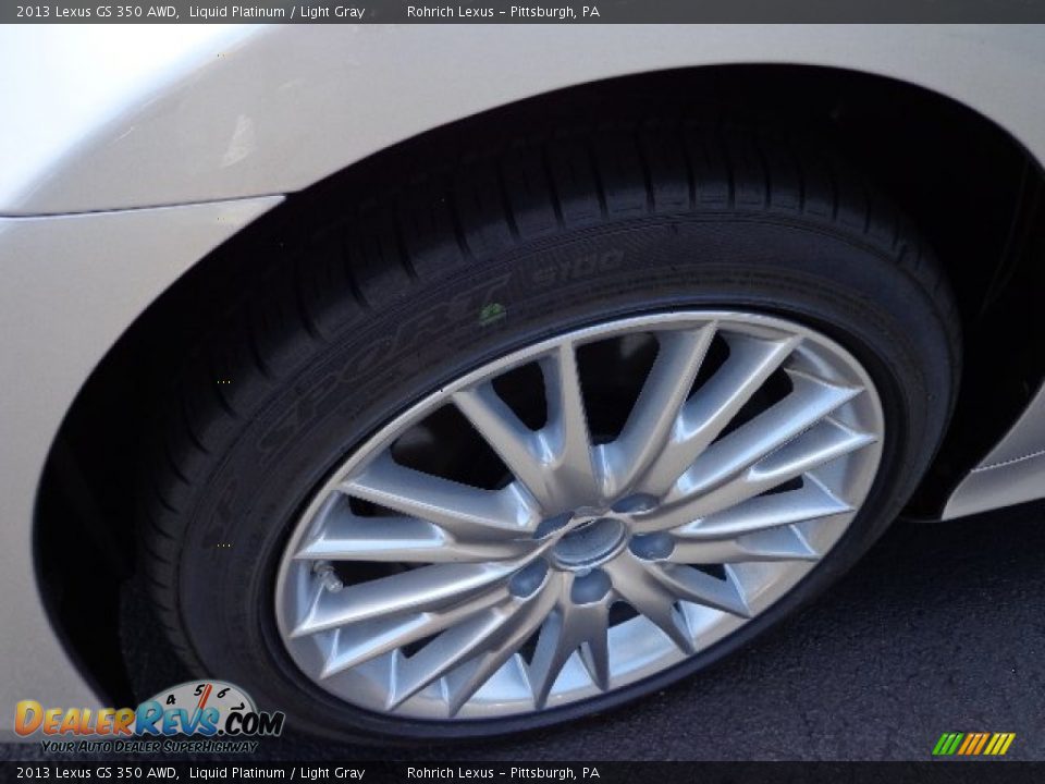2013 Lexus GS 350 AWD Liquid Platinum / Light Gray Photo #9