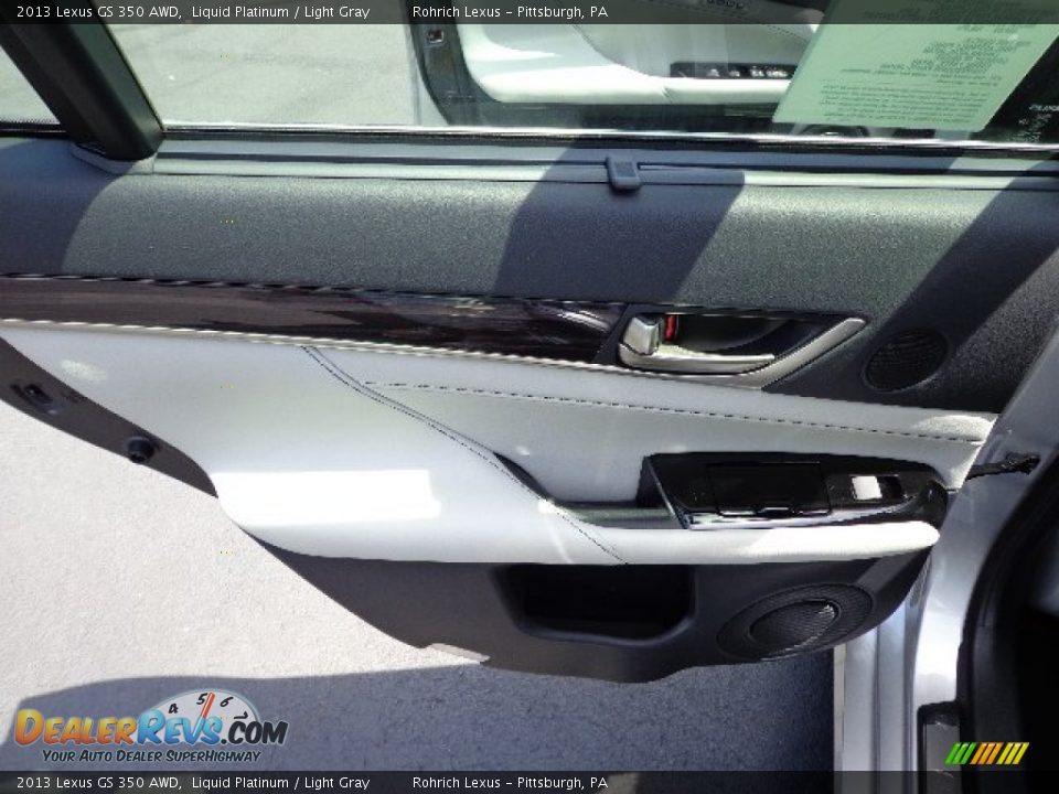 2013 Lexus GS 350 AWD Liquid Platinum / Light Gray Photo #13