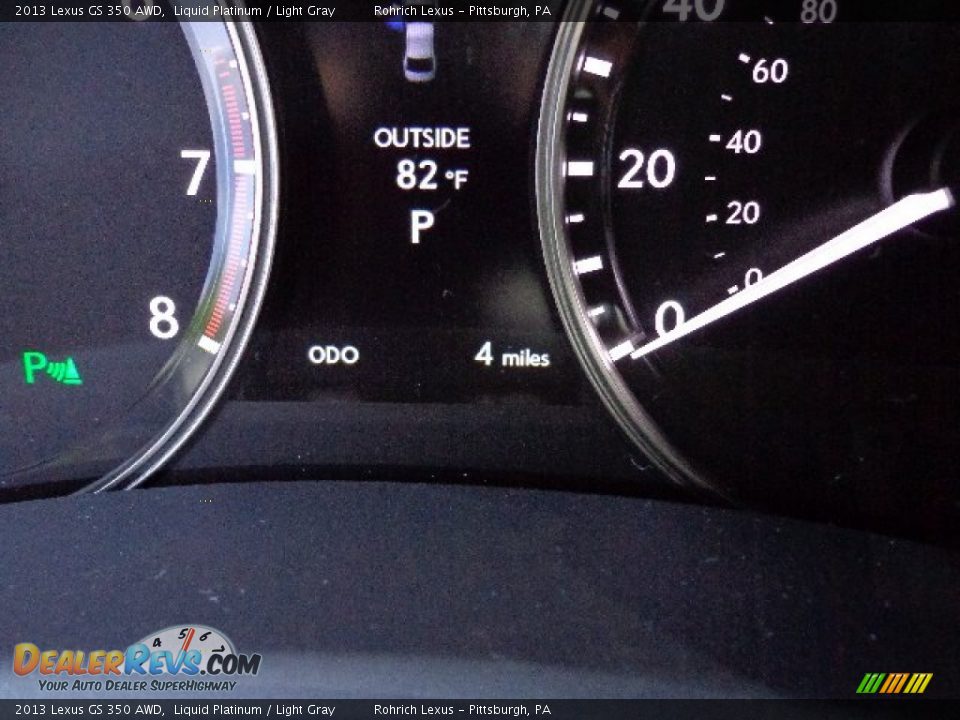 2013 Lexus GS 350 AWD Liquid Platinum / Light Gray Photo #20