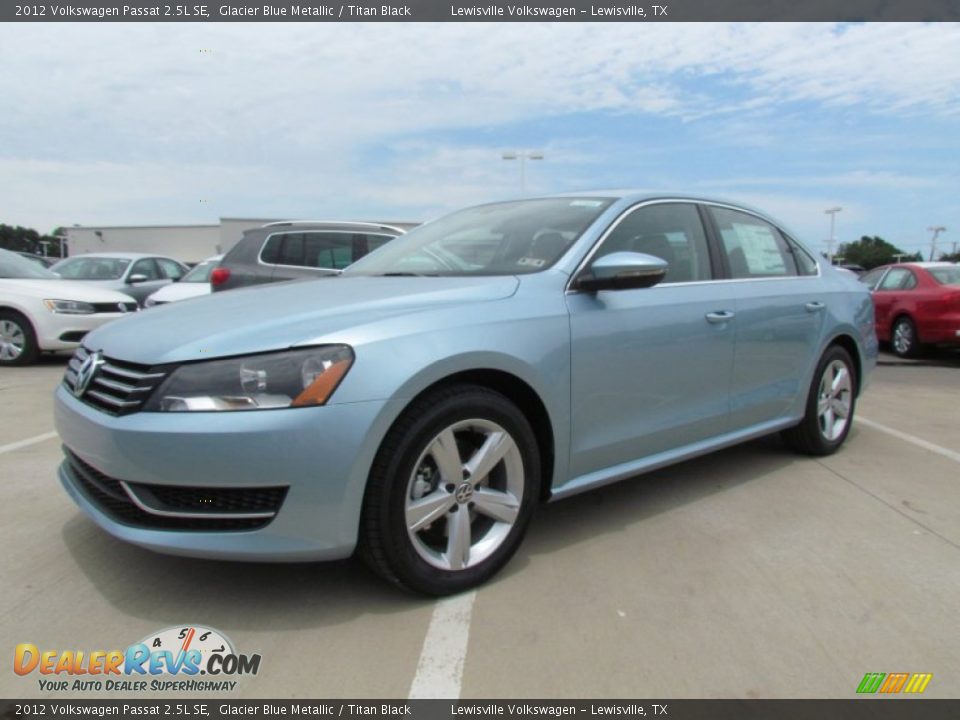 2012 Volkswagen Passat 2.5L SE Glacier Blue Metallic / Titan Black Photo #1