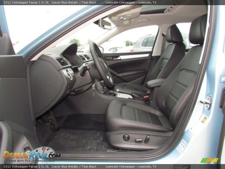 2012 Volkswagen Passat 2.5L SE Glacier Blue Metallic / Titan Black Photo #3