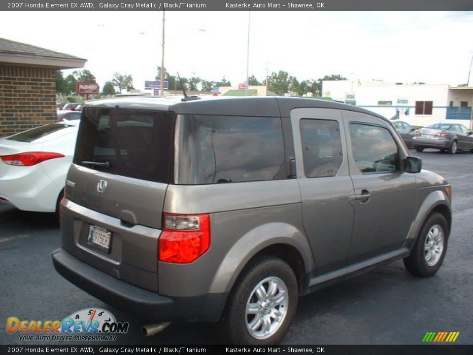 2007 Honda Element EX AWD Galaxy Gray Metallic / Black/Titanium Photo #5