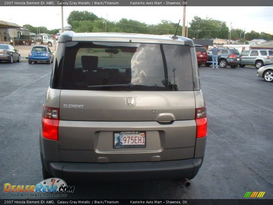 2007 Honda Element EX AWD Galaxy Gray Metallic / Black/Titanium Photo #6
