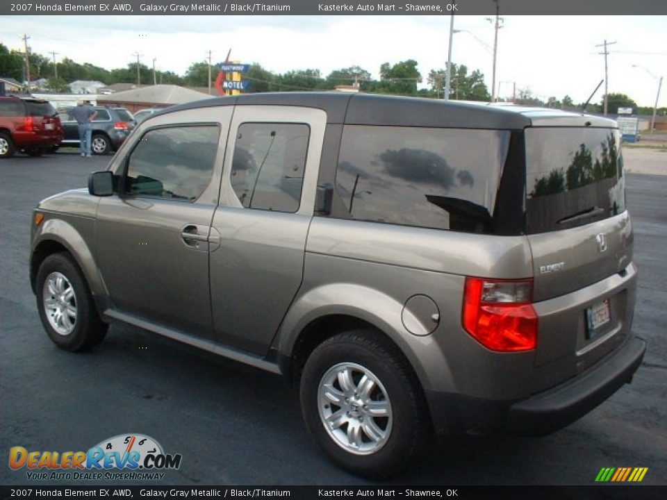2007 Honda Element EX AWD Galaxy Gray Metallic / Black/Titanium Photo #7