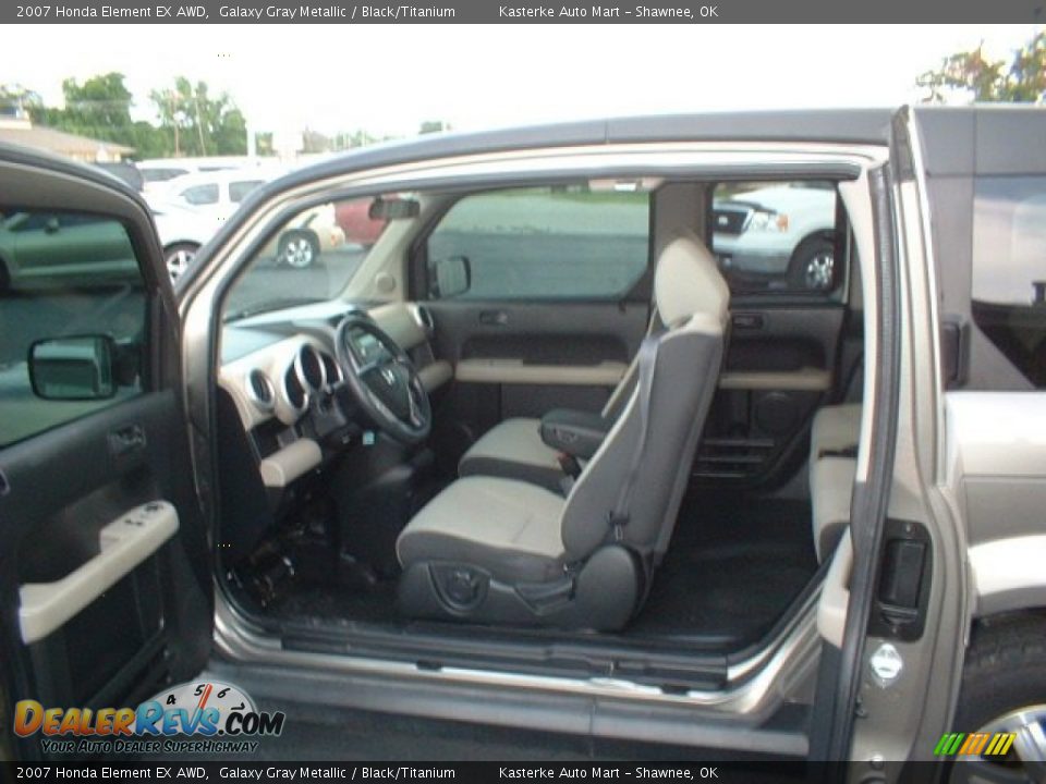 2007 Honda Element EX AWD Galaxy Gray Metallic / Black/Titanium Photo #9