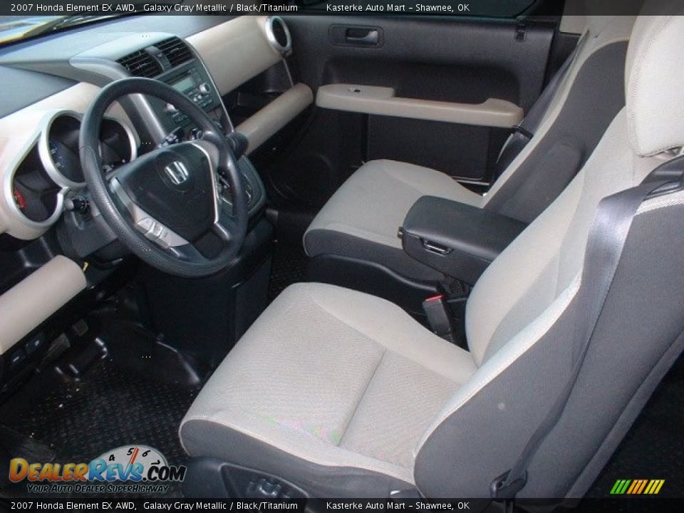 2007 Honda Element EX AWD Galaxy Gray Metallic / Black/Titanium Photo #10