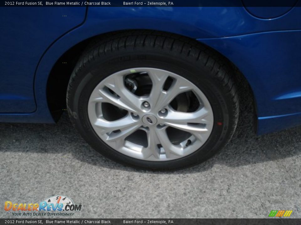 2012 Ford Fusion SE Blue Flame Metallic / Charcoal Black Photo #9