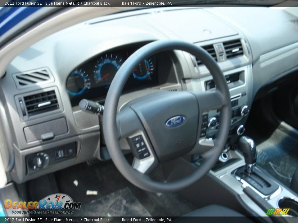 2012 Ford Fusion SE Blue Flame Metallic / Charcoal Black Photo #10