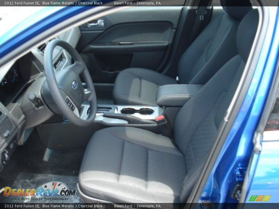 2012 Ford Fusion SE Blue Flame Metallic / Charcoal Black Photo #11