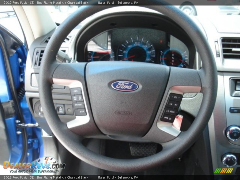 2012 Ford Fusion SE Blue Flame Metallic / Charcoal Black Photo #18
