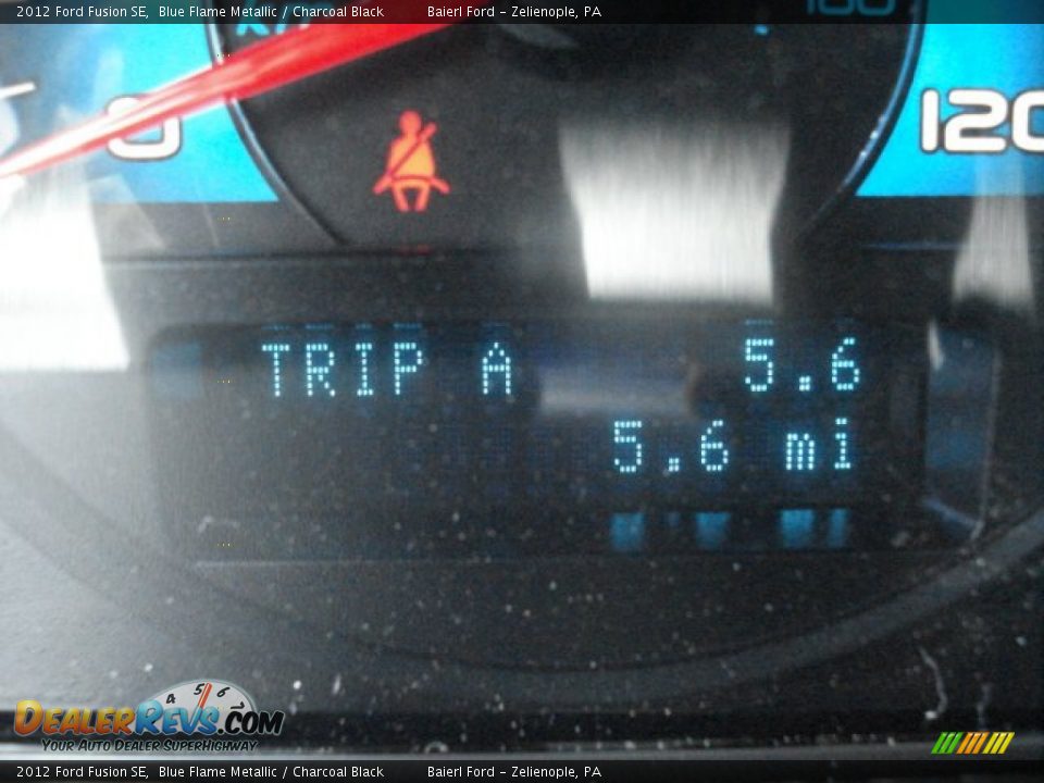 2012 Ford Fusion SE Blue Flame Metallic / Charcoal Black Photo #19