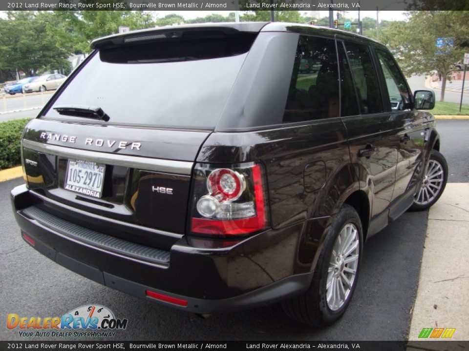 2012 Land Rover Range Rover Sport HSE Bournville Brown Metallic / Almond Photo #12
