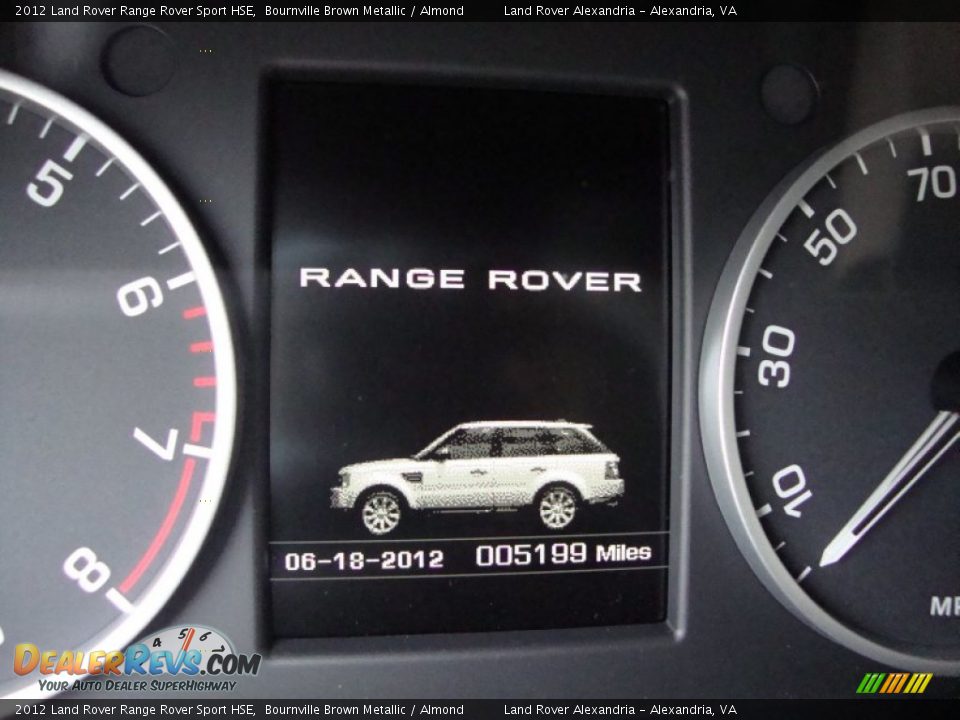 2012 Land Rover Range Rover Sport HSE Bournville Brown Metallic / Almond Photo #24