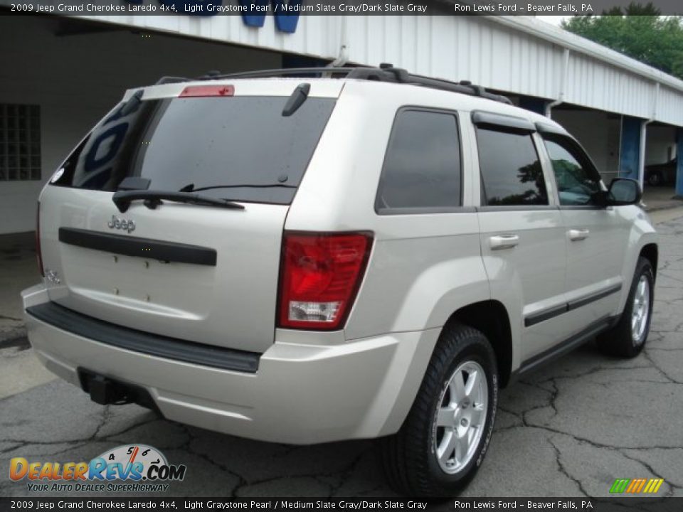 2009 Jeep Grand Cherokee Laredo 4x4 Light Graystone Pearl / Medium Slate Gray/Dark Slate Gray Photo #6