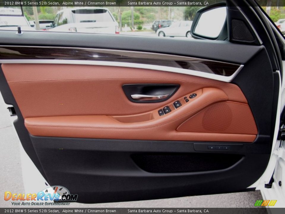 2012 BMW 5 Series 528i Sedan Alpine White / Cinnamon Brown Photo #5