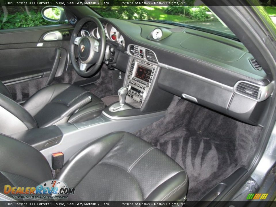 Black Interior - 2005 Porsche 911 Carrera S Coupe Photo #12