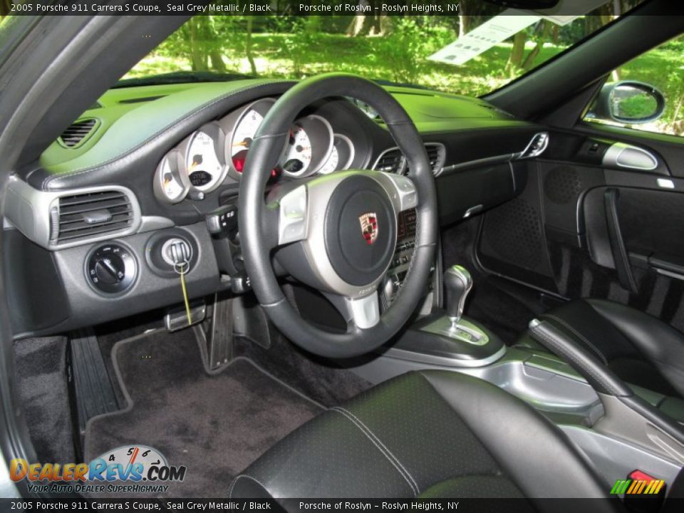 Black Interior - 2005 Porsche 911 Carrera S Coupe Photo #16