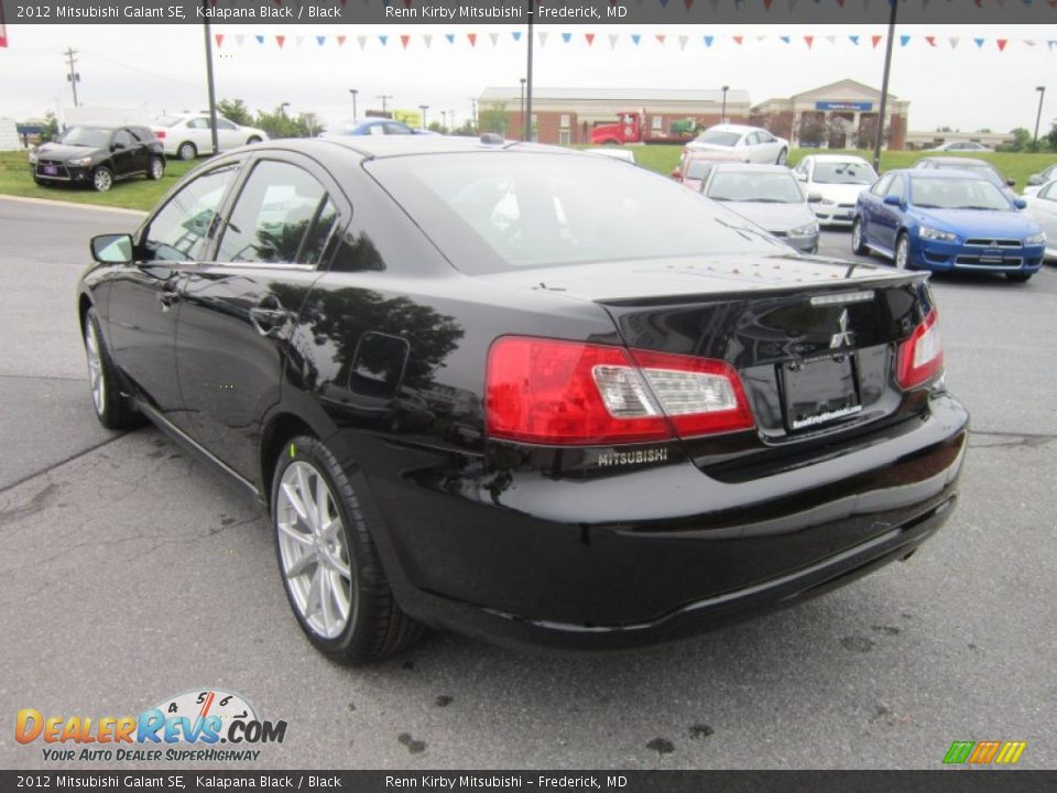 2012 Mitsubishi Galant SE Kalapana Black / Black Photo #3